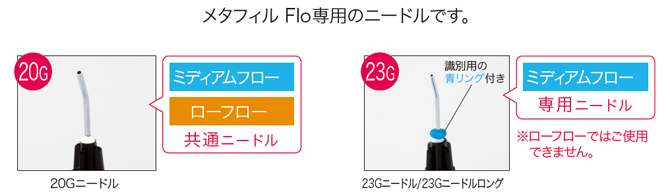 メタフィル Flo専用のニードルです。